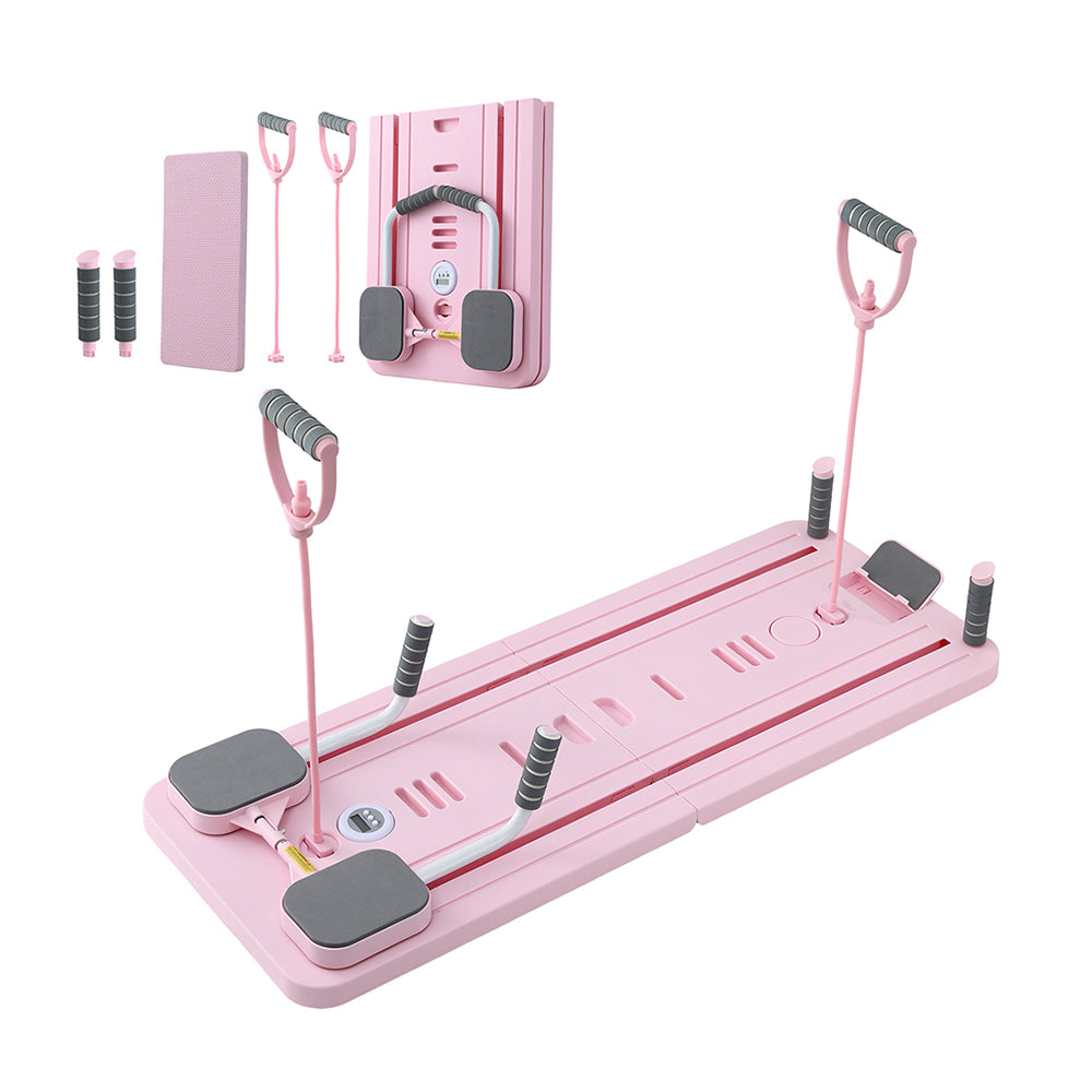 Everfit Foldable Pilates Board Multi Functional Trainer Pink