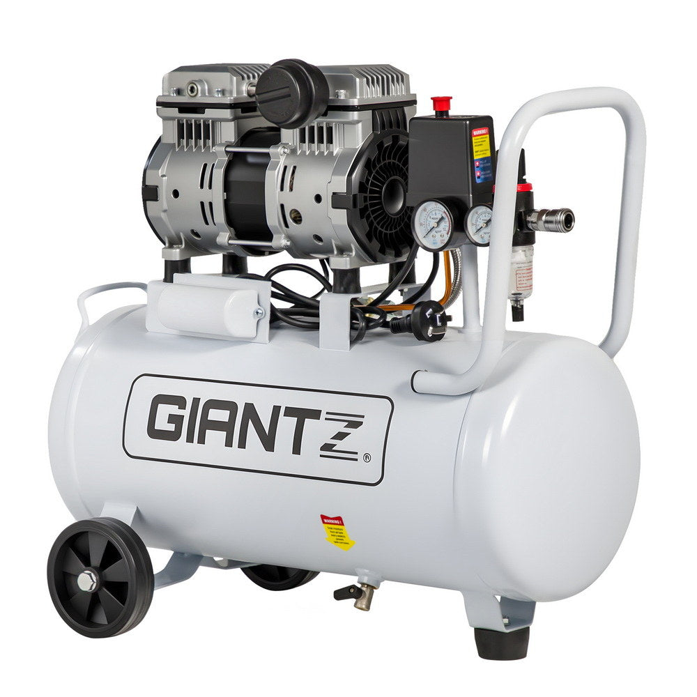 Giantz 30L Air Compressor Oil-Free Portable Tyre Inflator