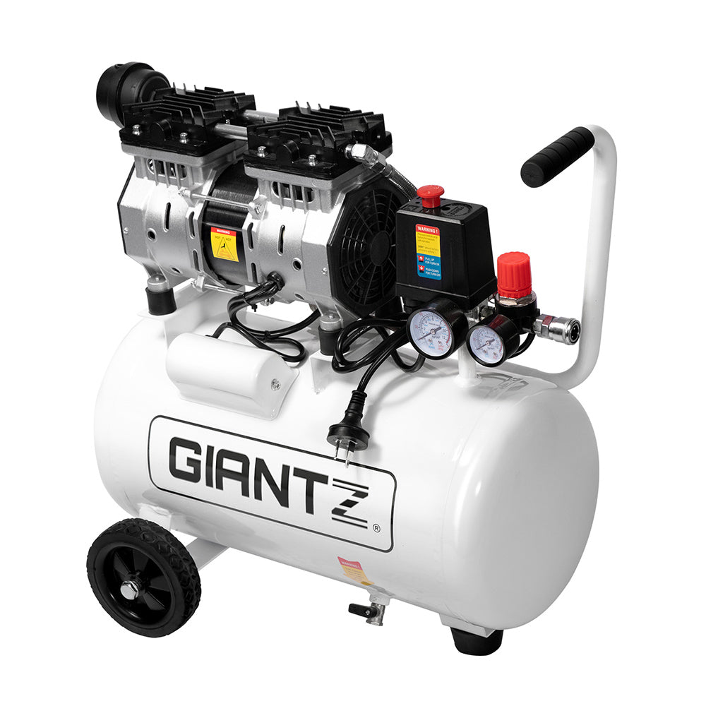 Giantz 24L Oil-Free Electric Air Compressor 115psi Portable Inflator