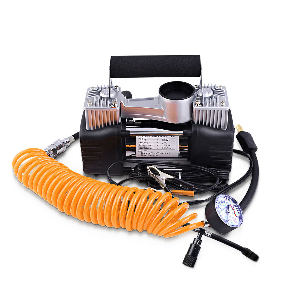 Giantz 12V Portable Air Compressor 4x4 Tyre Inflator Deflator 85L/min