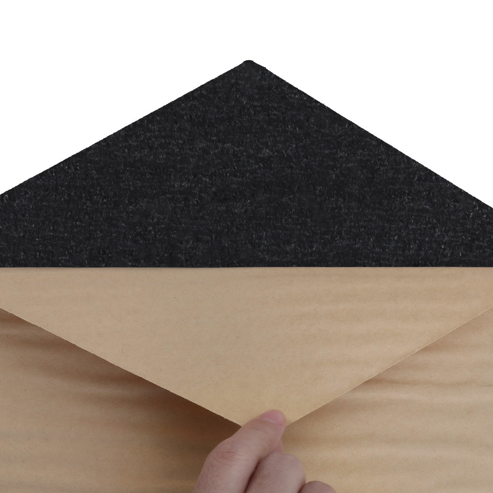 Alpha Acoustic Foam 12pcs Hexagonal Soundproof Panels Adhesive Black