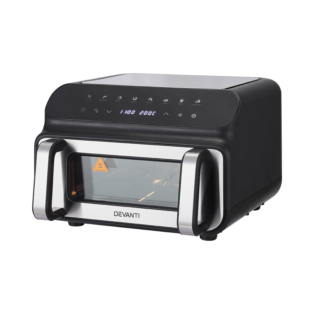 Devanti 10L Air Fryer Oven LCD Black