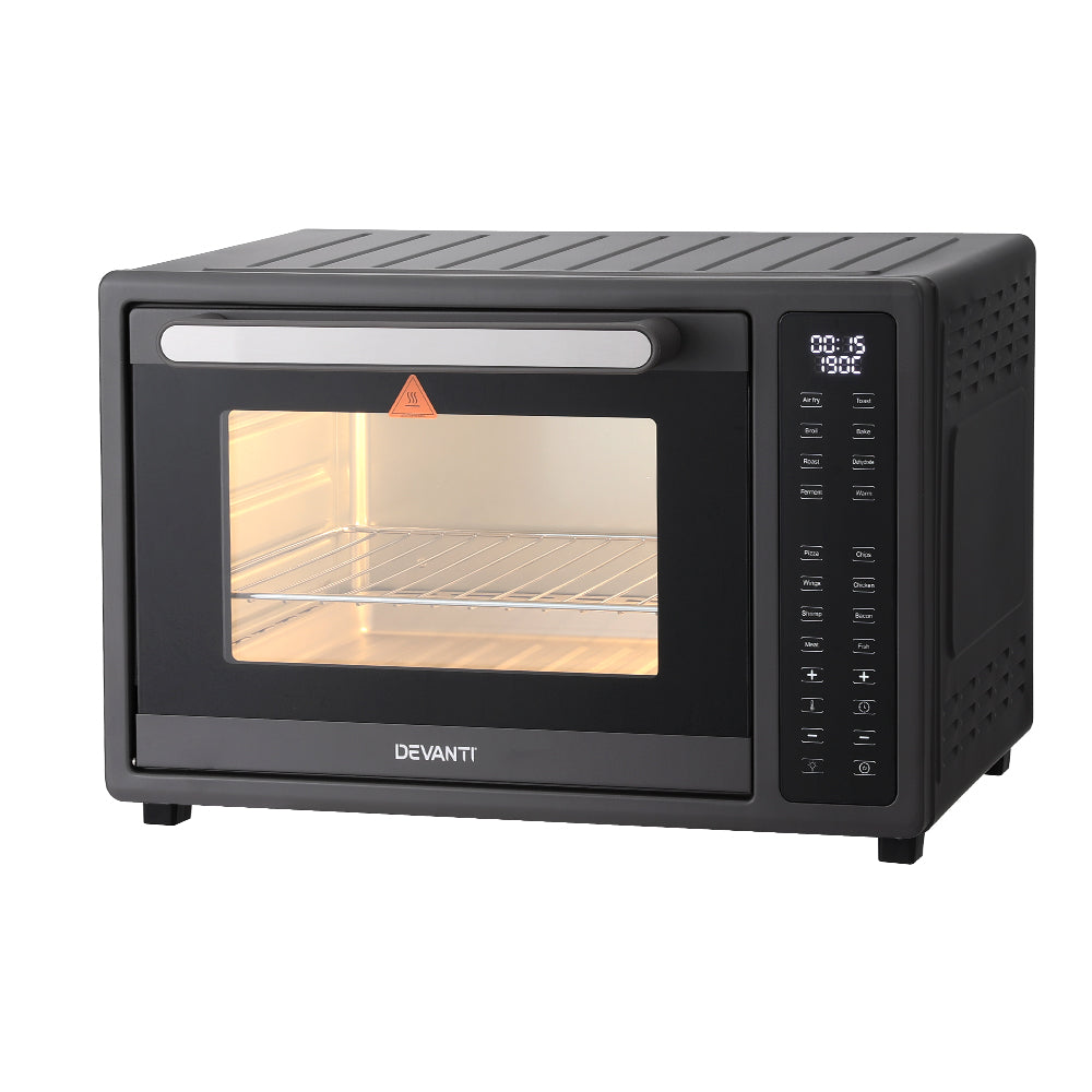 Devanti 32L Air Fryer Oven LCD Touch 1700W Black