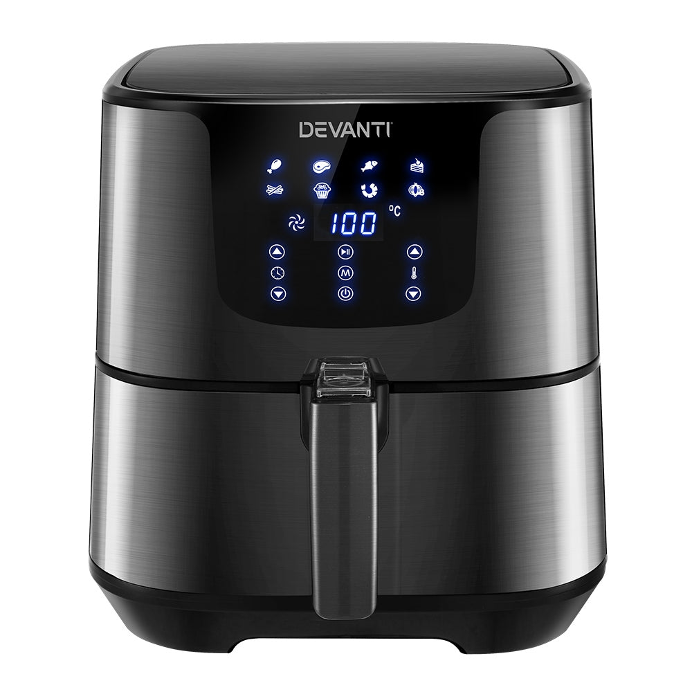 Devanti 7L Air Fryer LCD Black