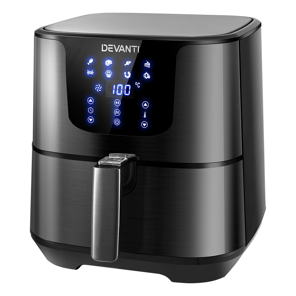 Devanti 7L Air Fryer LCD Black