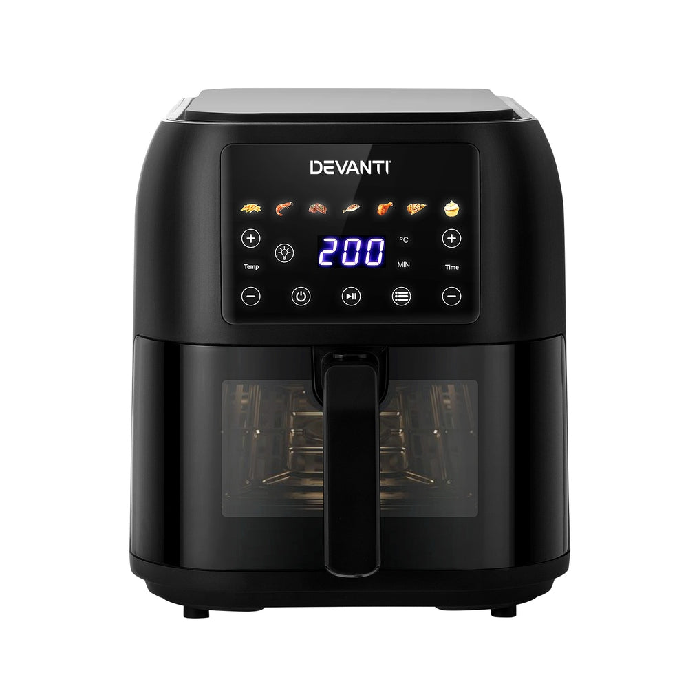 Devanti 8L Air Fryer LCD Black