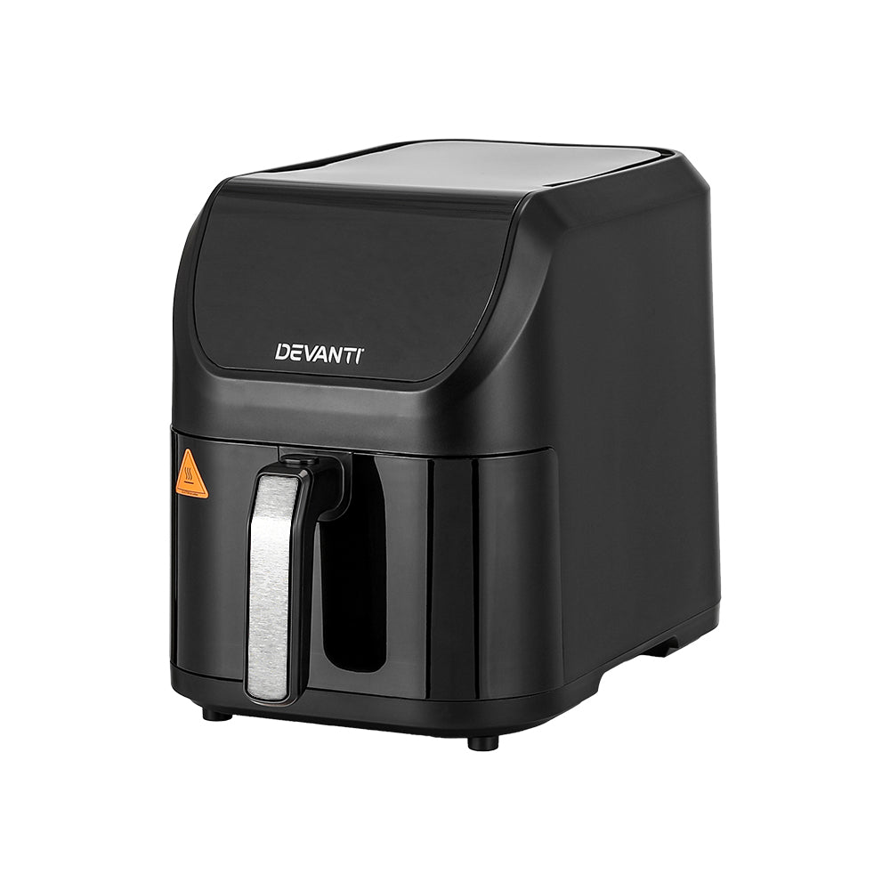 Devanti 5L Air Fryer LCD Touch 1500W Black