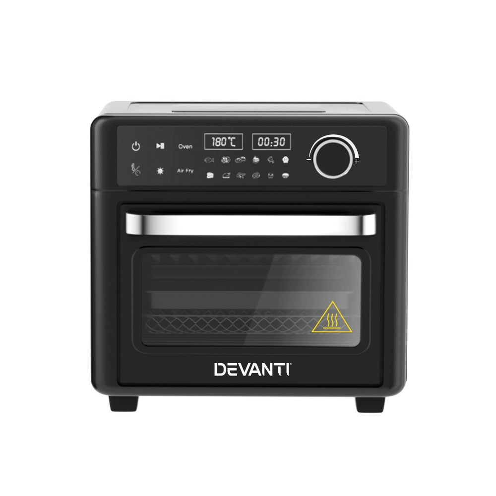 Devanti 15L Air Fryer Oven LCD Black