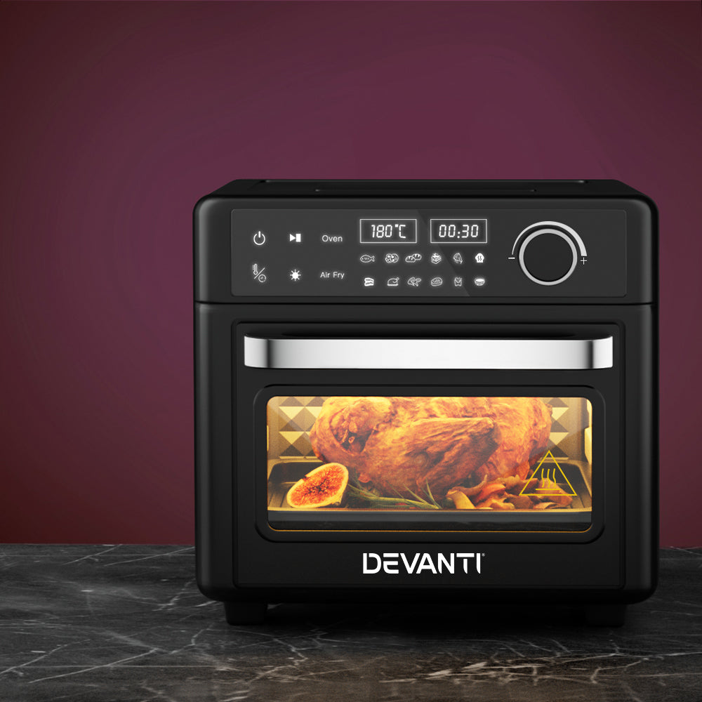 Devanti 15L Air Fryer Oven with 1200W LCD Touch Control