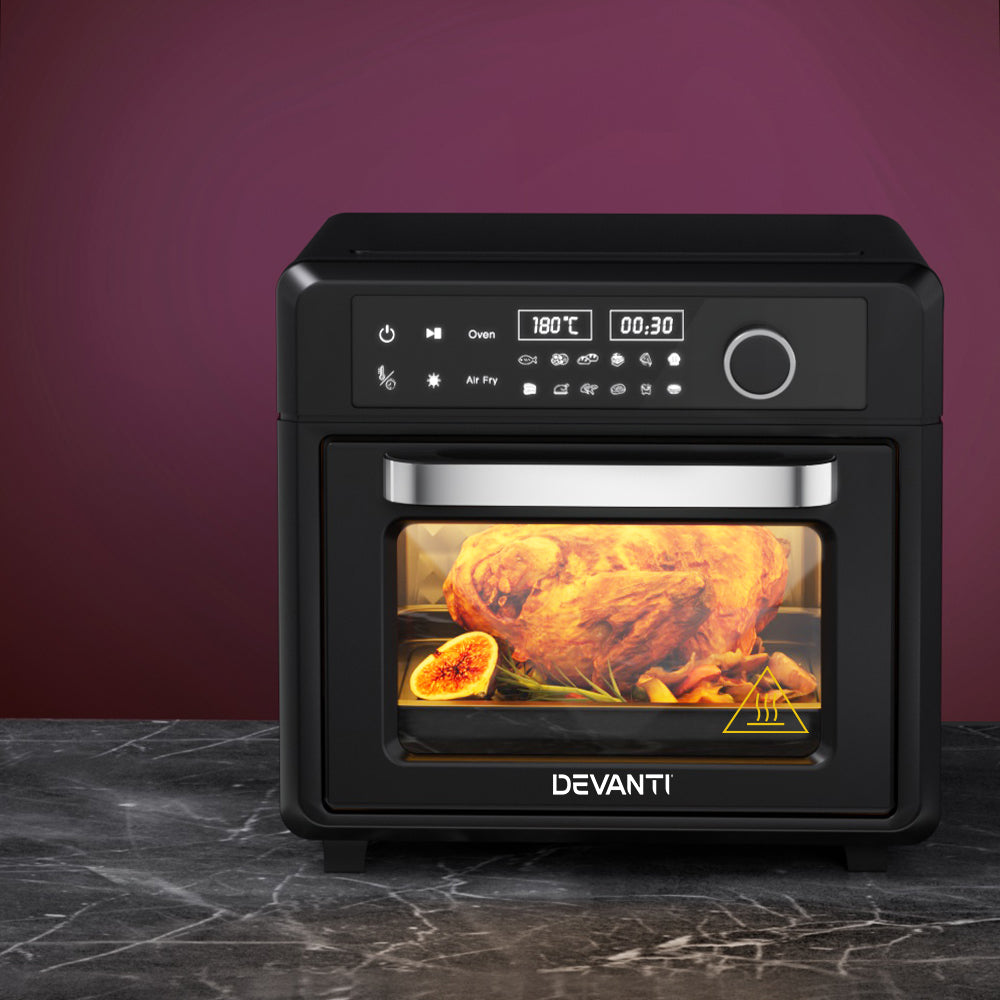 Devanti 20L Air Fryer Oven LCD Touch Black