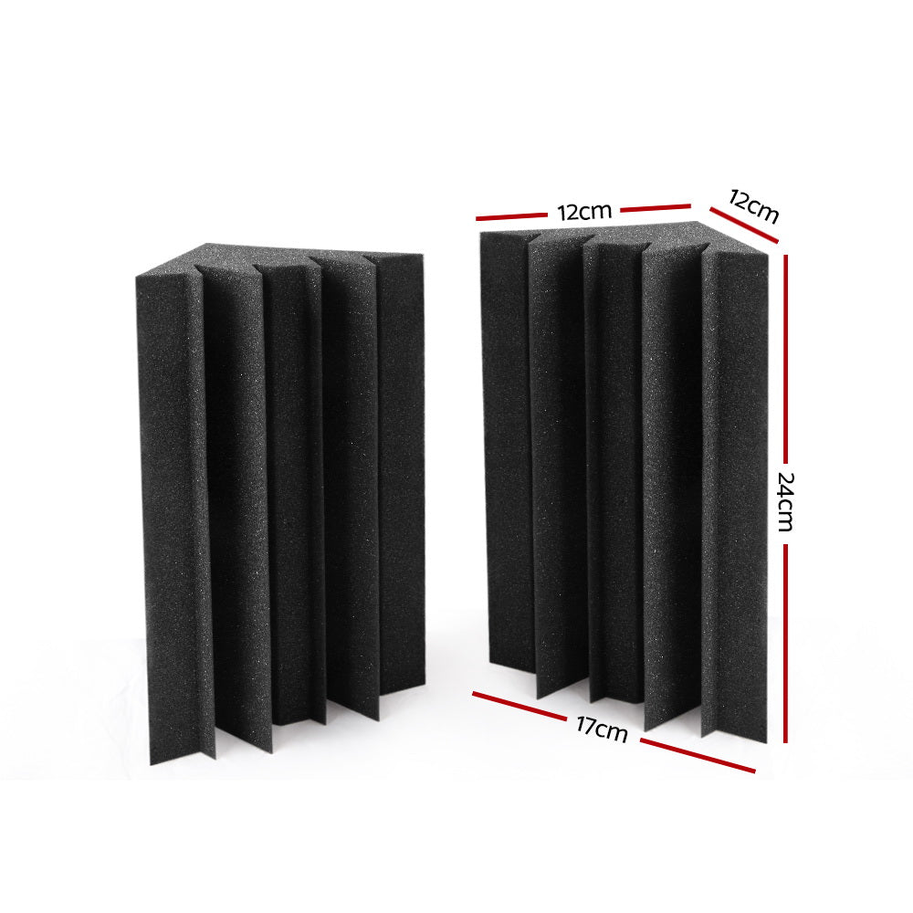 Alpha 20pc Corner Bass Trap Acoustic Foam Black