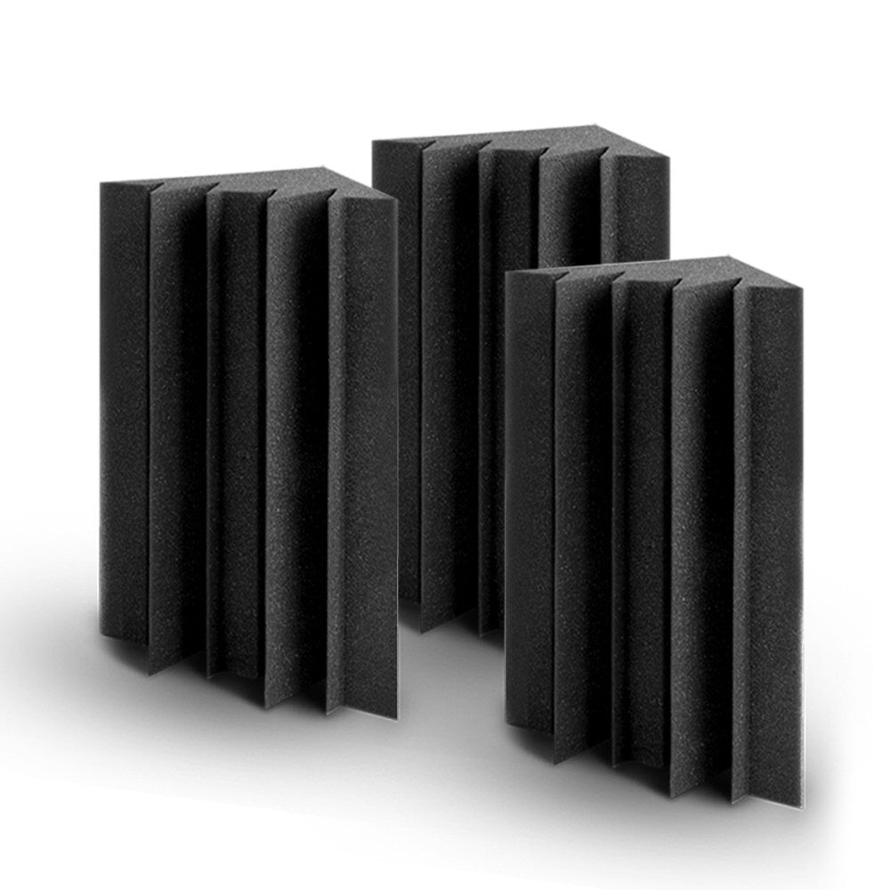 Alpha 60pcs Corner Bass Trap Acoustic Foam Black