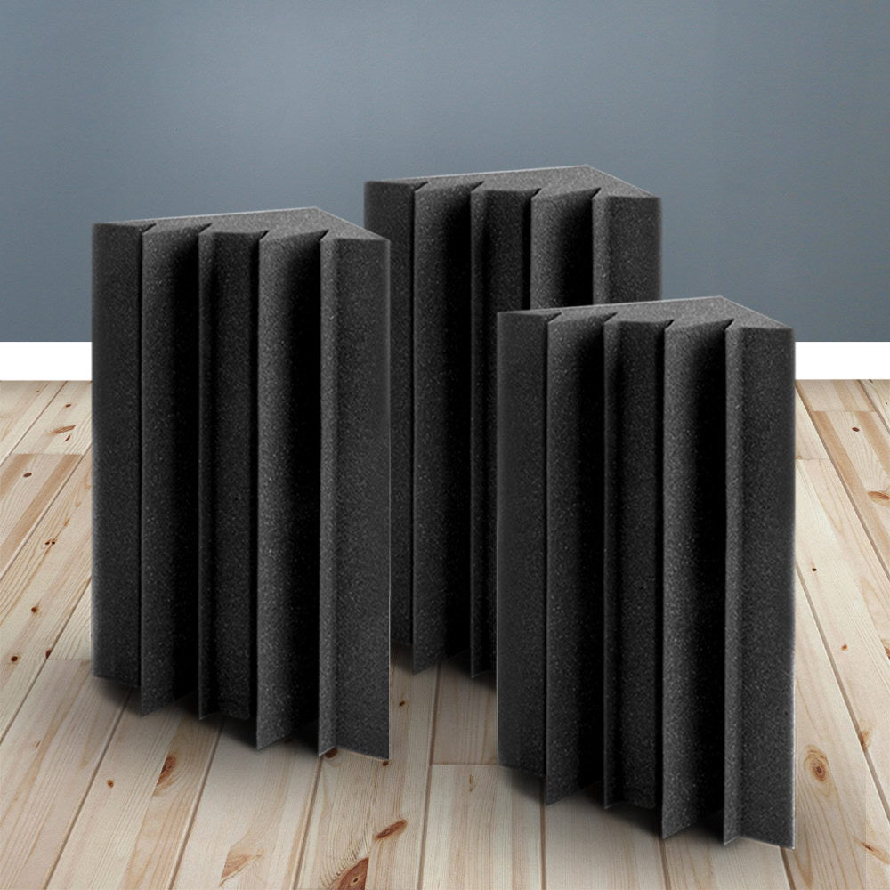 Alpha 60pcs Corner Bass Trap Acoustic Foam Black