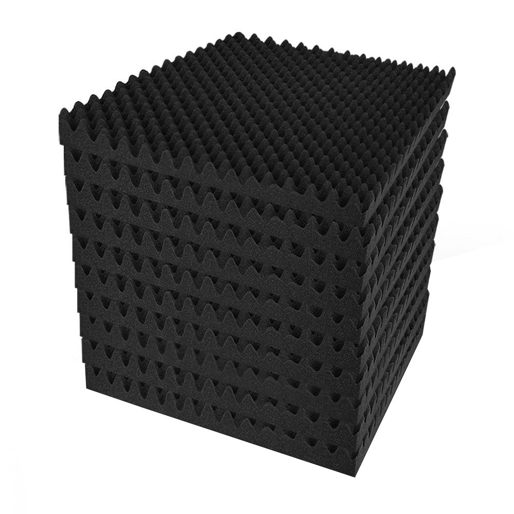 Alpha Eggshell Acoustic Foam Panels 60 Pack 50x50x5cm