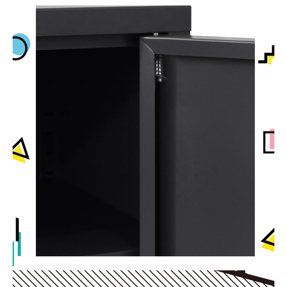 BASE Charcoal Metal Buffet Sideboard