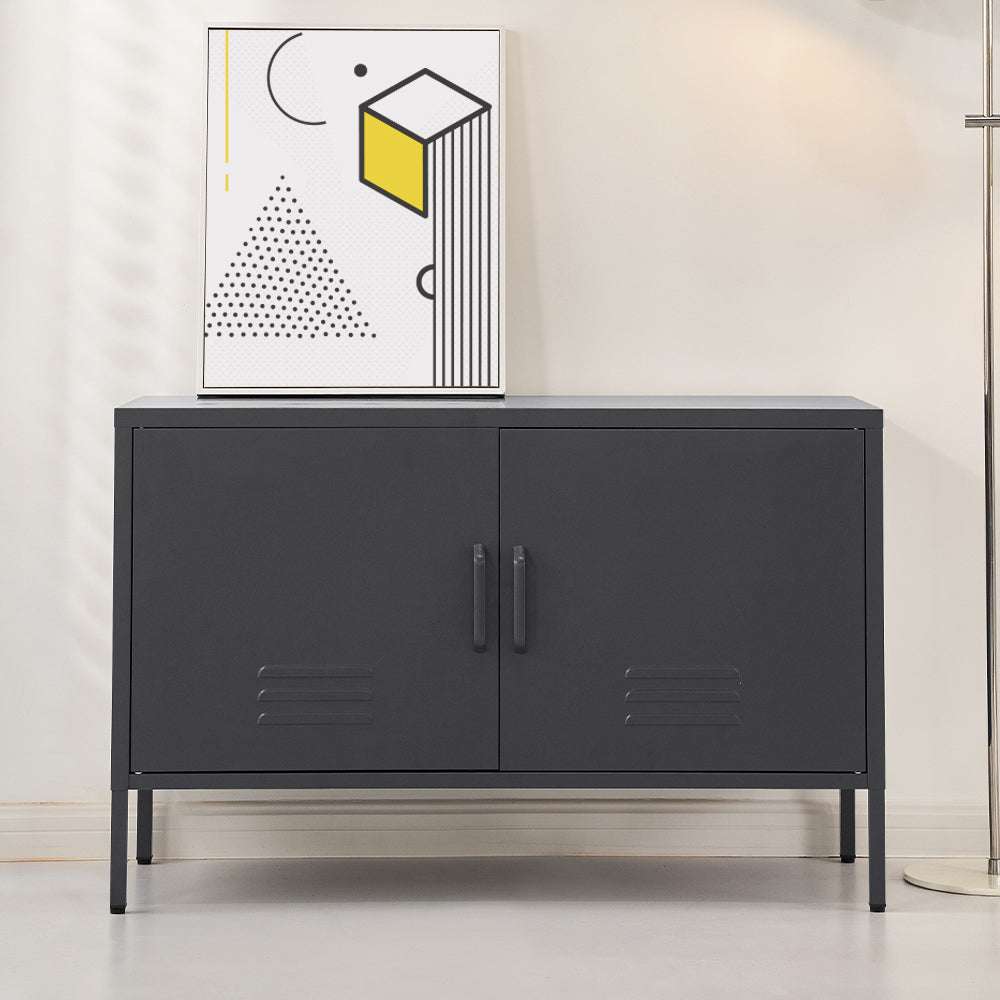BASE Charcoal Metal Buffet Sideboard