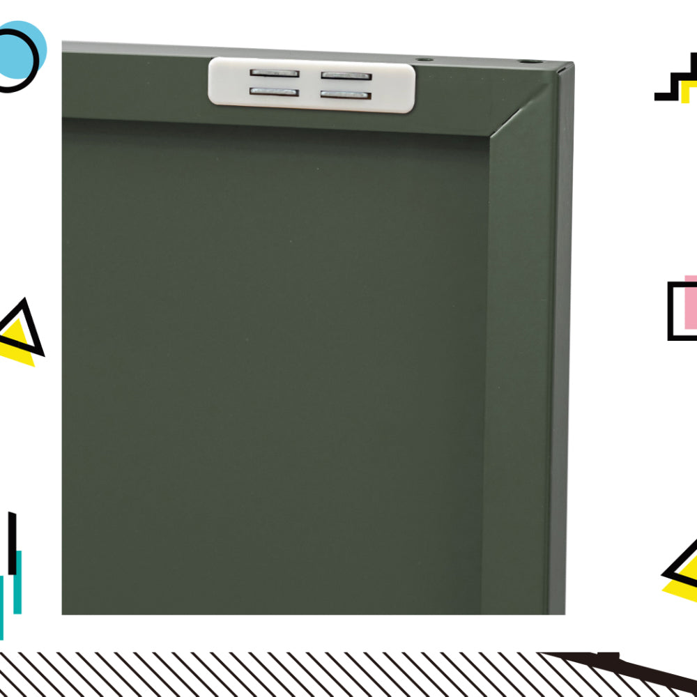 BASE Green Metal Buffet Sideboard Cabinet