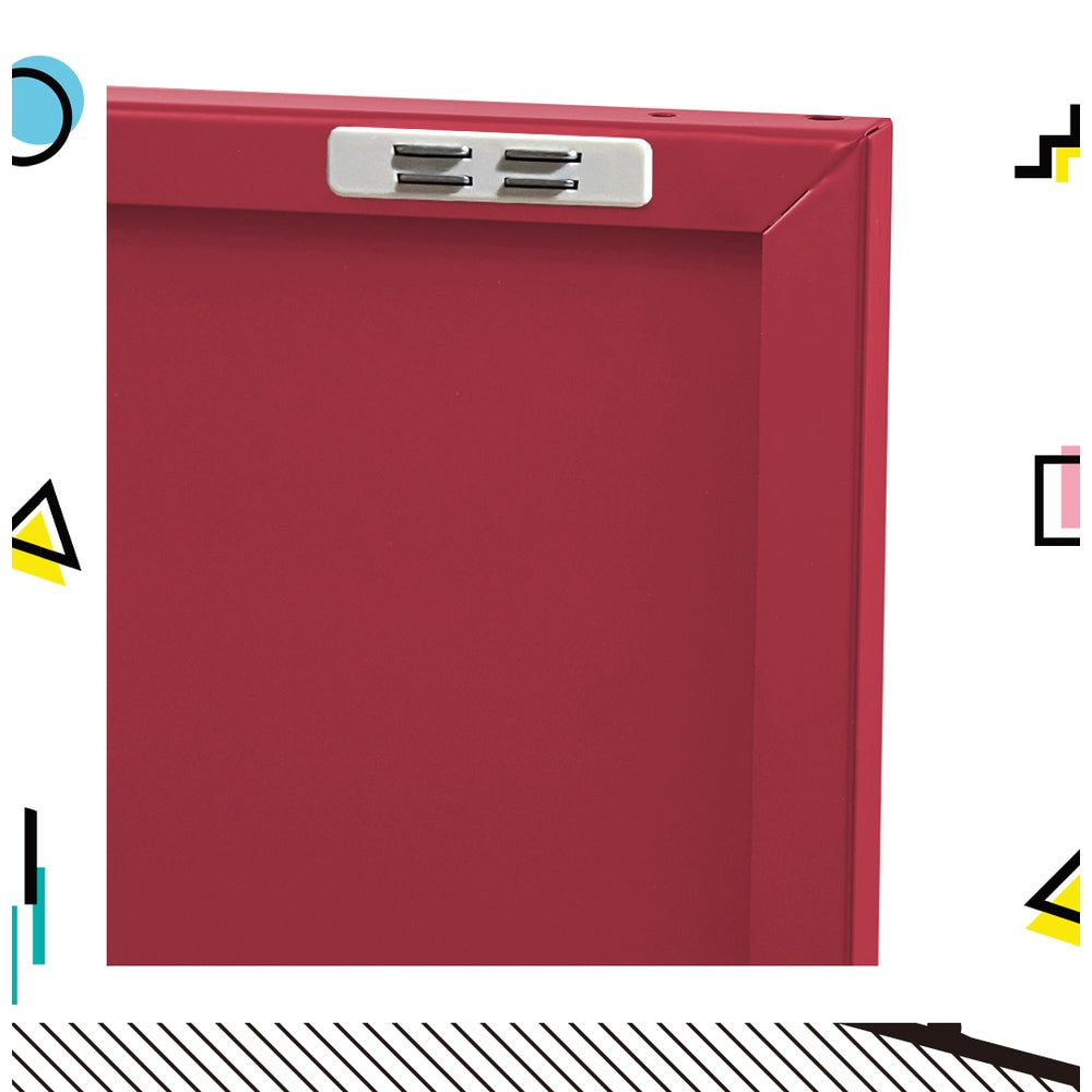 BASE Pink Metal Buffet Sideboard Cabinet