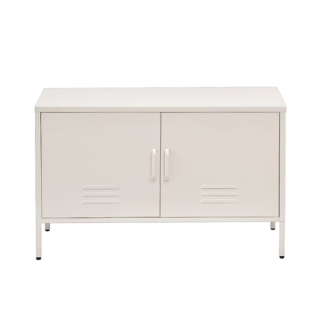 BASE White Buffet Sideboard Metal Cabinet