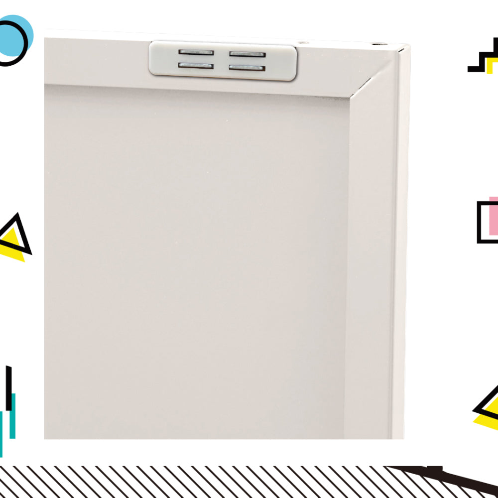 BASE White Buffet Sideboard Metal Cabinet