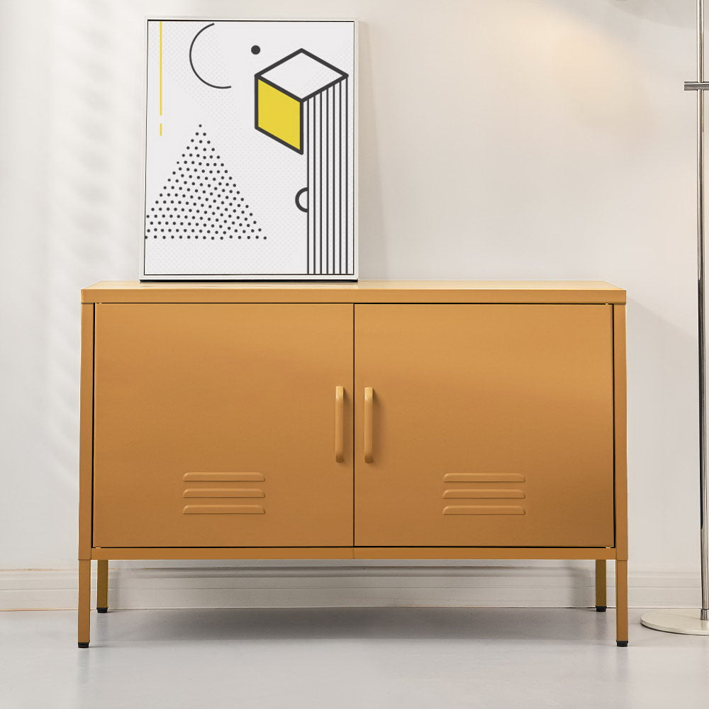 BASE Metal Buffet Sideboard Yellow