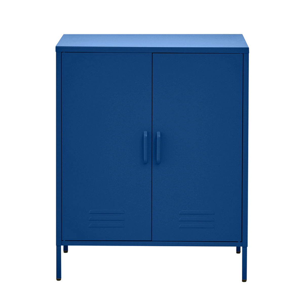 SWEETHEART Blue Metal Buffet Sideboard Cabinet
