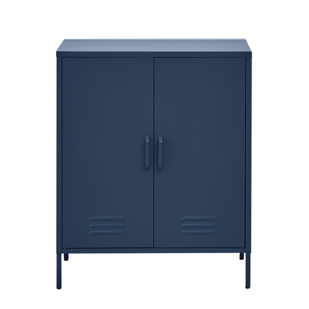 SWEETHEART Blue Metal Buffet Sideboard Cabinet
