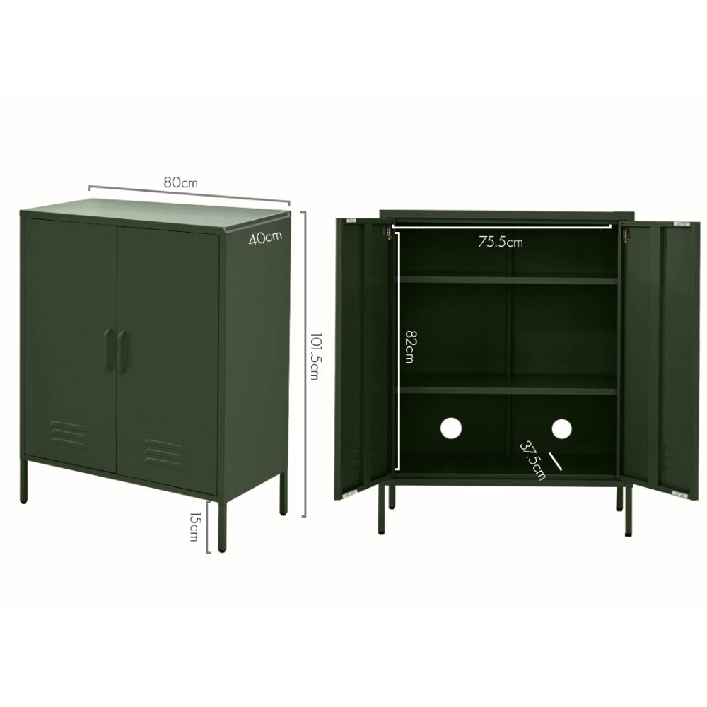 Sweetheart Metal Buffet Sideboard Green