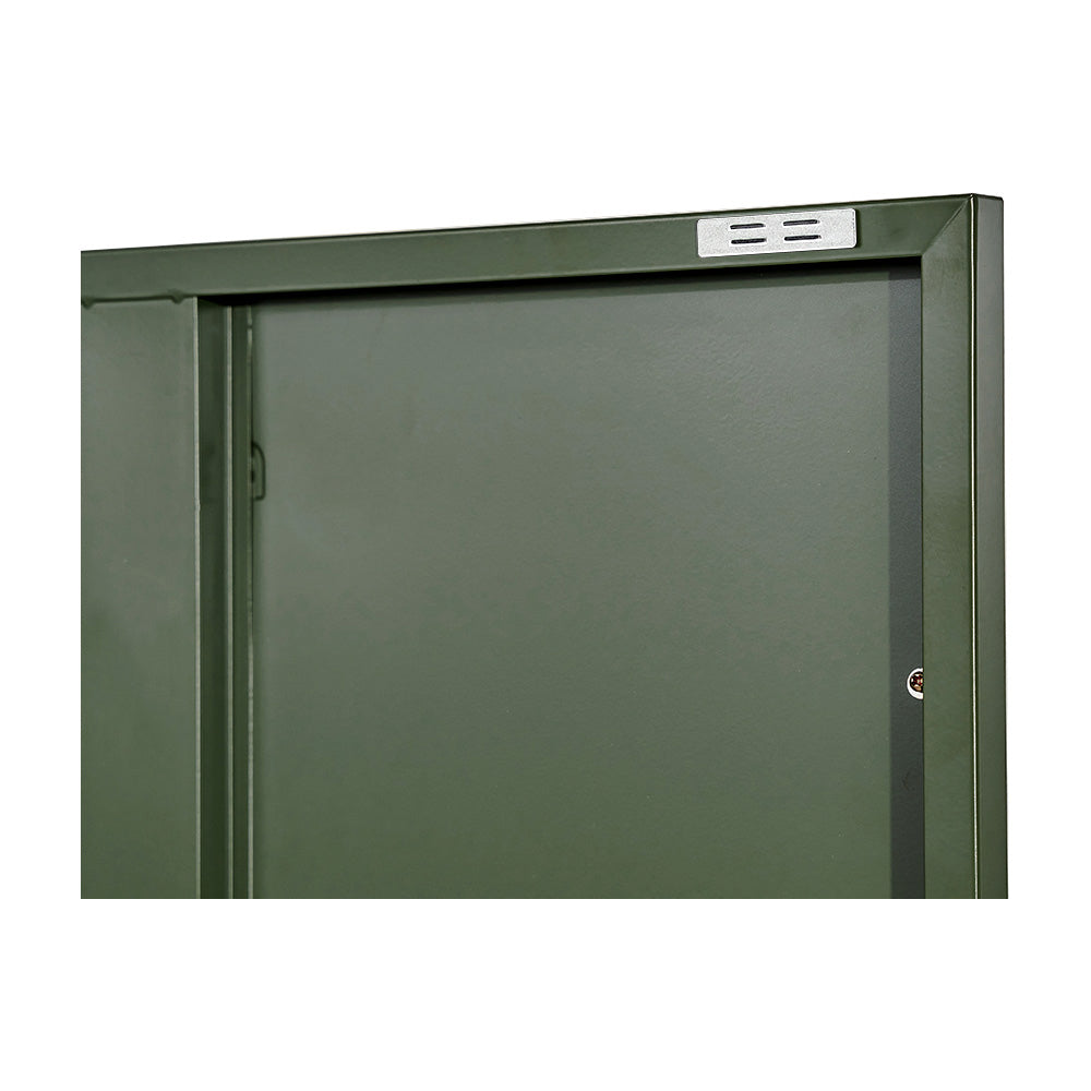 Artiss Double Buffet Sideboard Metal Cabinet Green