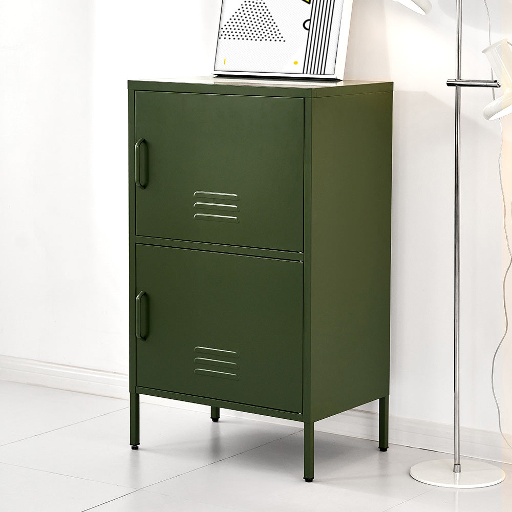Artiss Double Buffet Sideboard Metal Cabinet Green