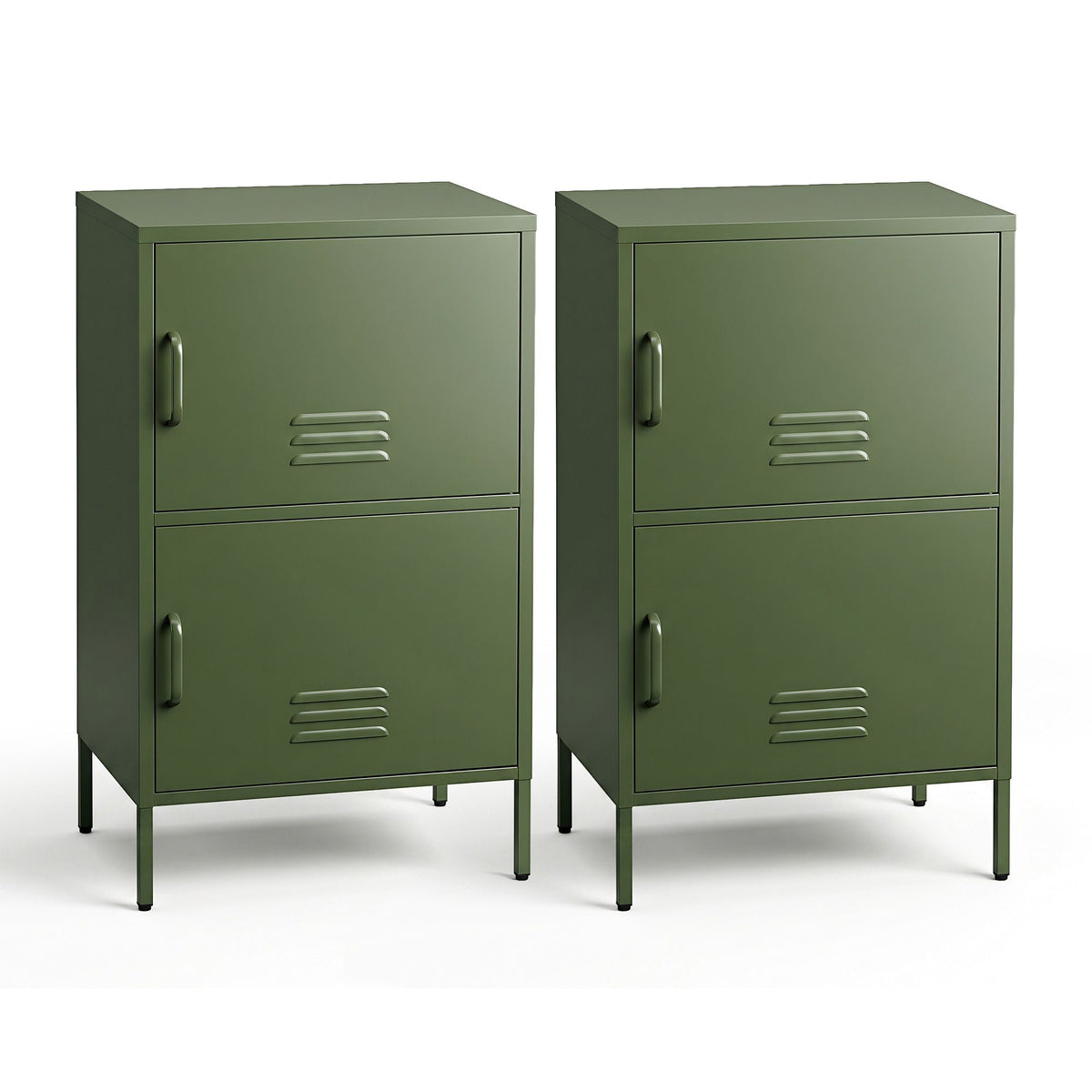 Artiss Buffet Sideboard Storage Cabinet 2 Doors Green Double
