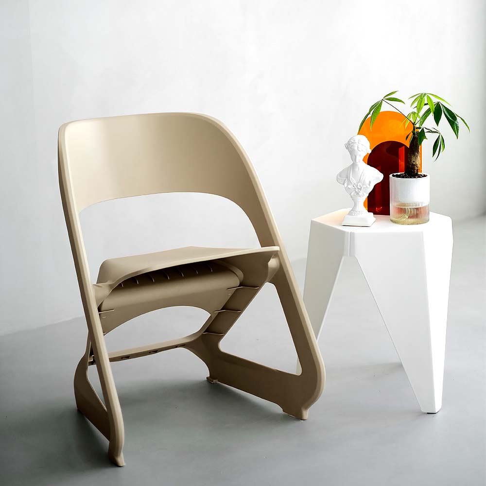 ArtissIn Set of 4 Stackable Dining Chairs Beige