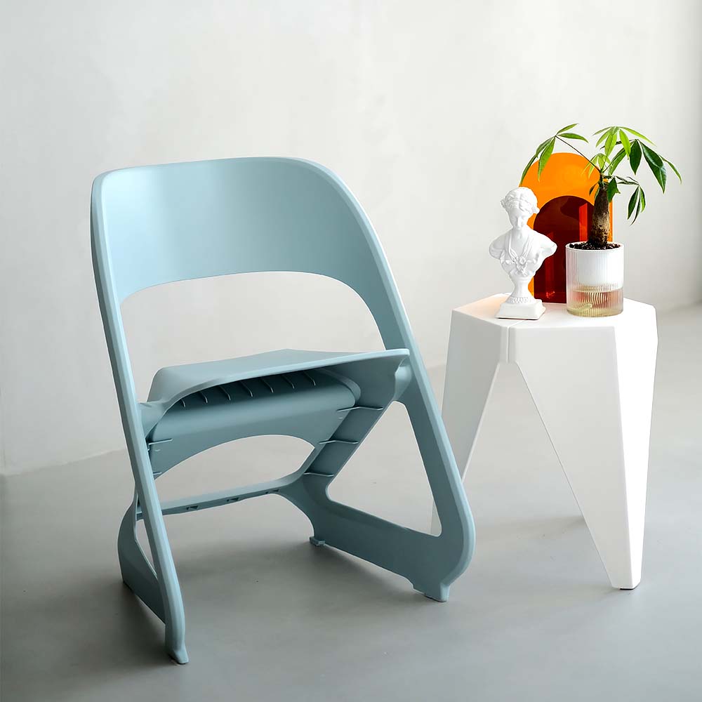 ArtissIn Set of 4 Stackable Dining Chairs Blue