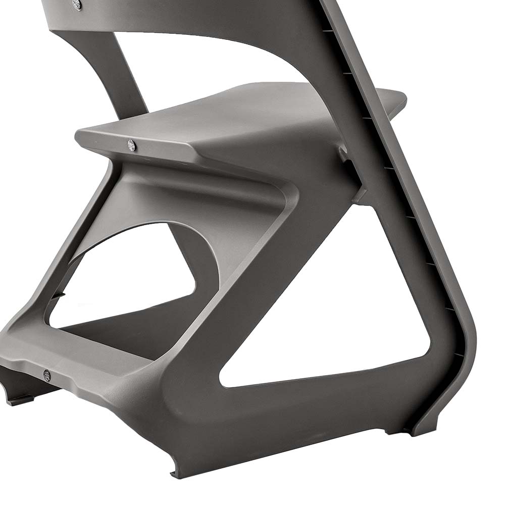 ArtissIn Set of 4 Stackable Dining Chairs Grey