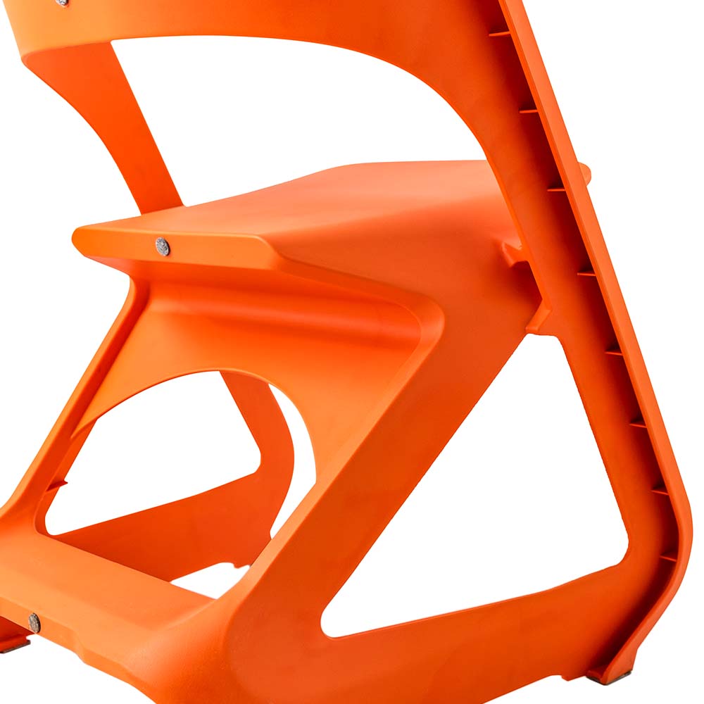 ArtissIn Set of 4 Stackable Dining Chairs Orange