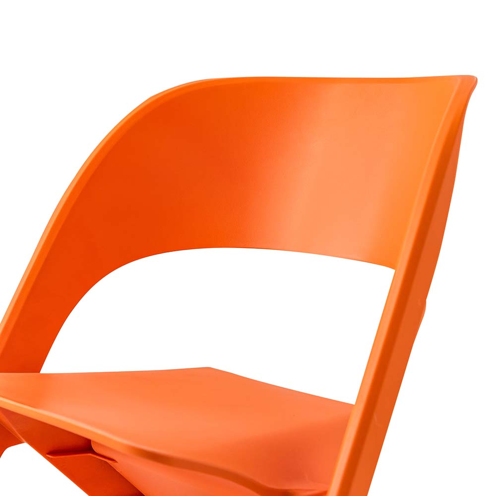 ArtissIn Set of 4 Stackable Dining Chairs Orange