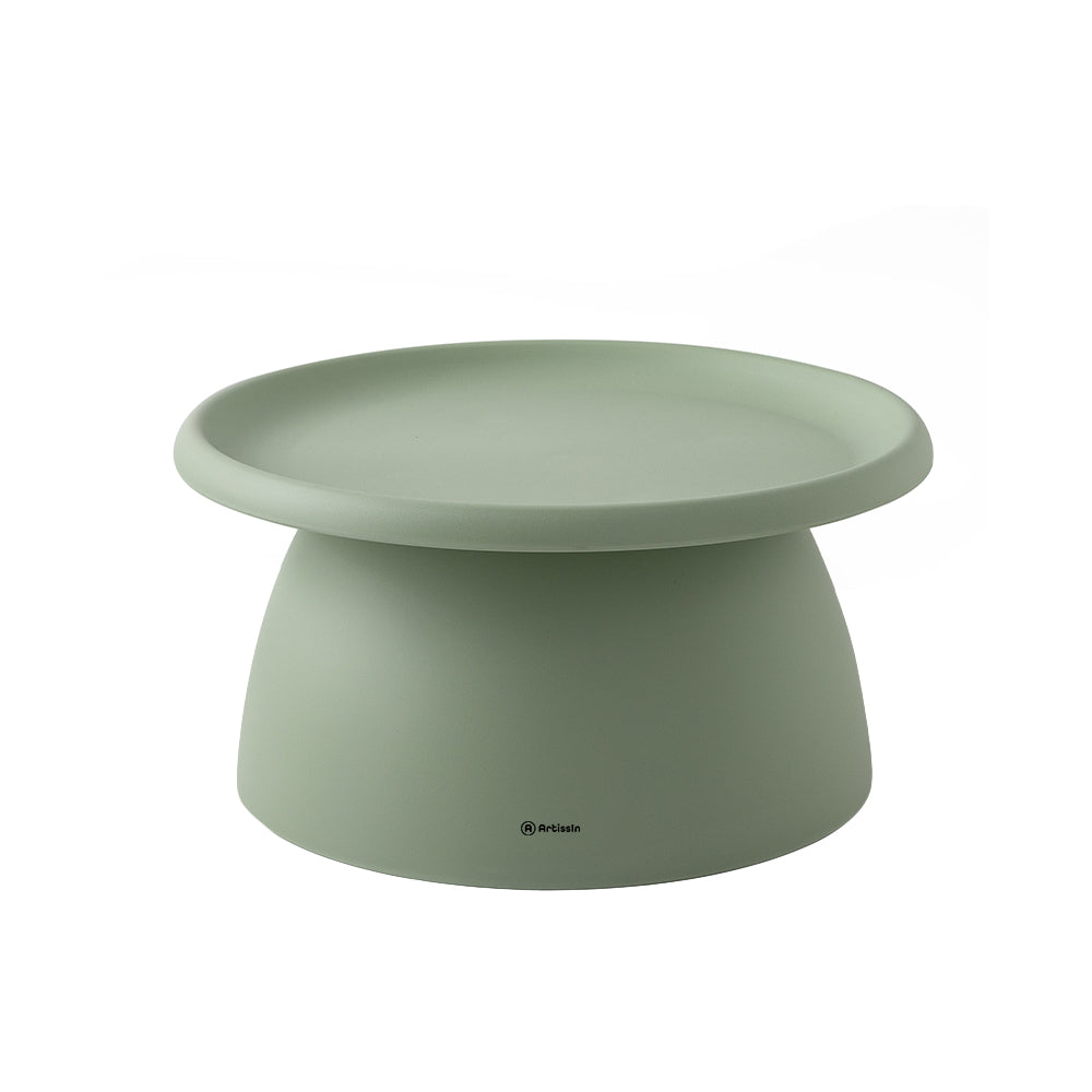 Round 71CM Coffee Table Plastic Green