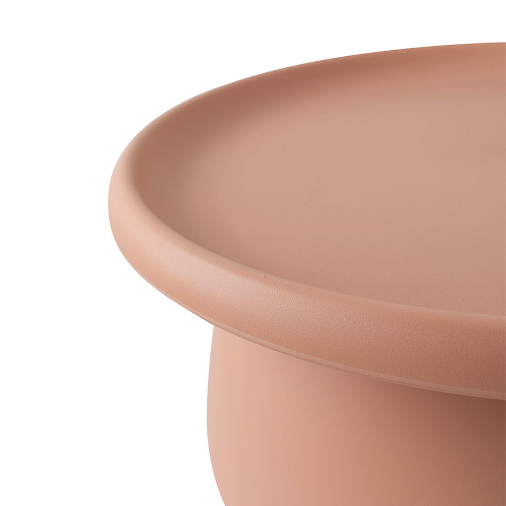 Round 71CM Coffee Table Pink Plastic