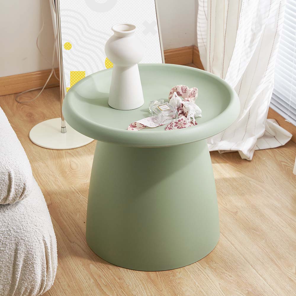 Round 52cm Coffee Table Plastic Green