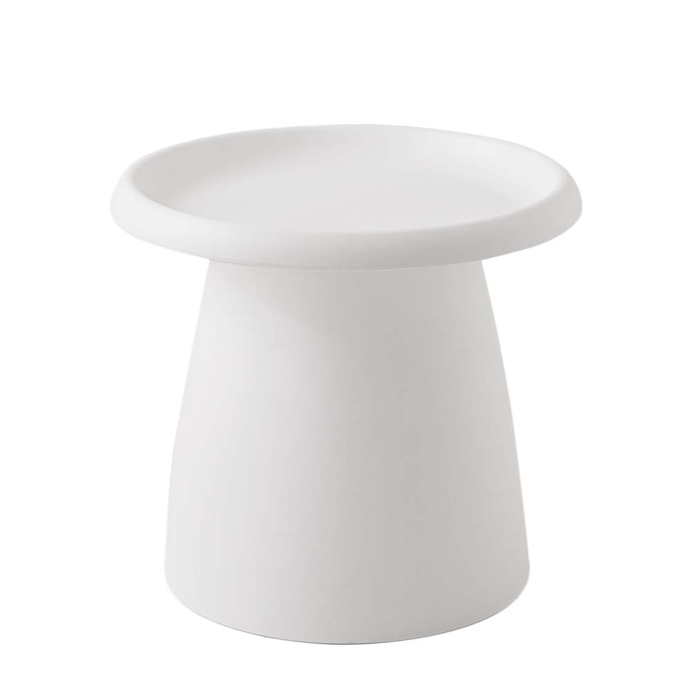 Artiss Round Coffee Table 52CM Plastic White
