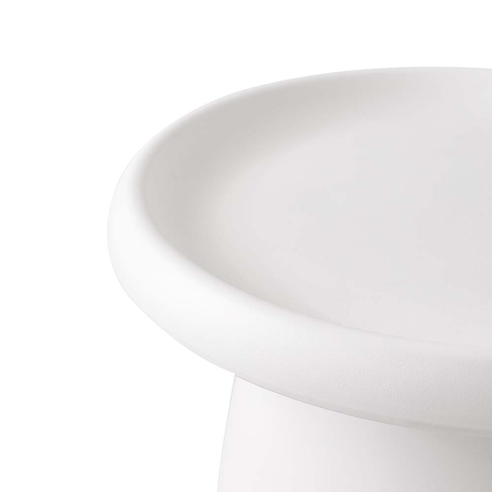 Artiss Round Coffee Table 52CM Plastic White