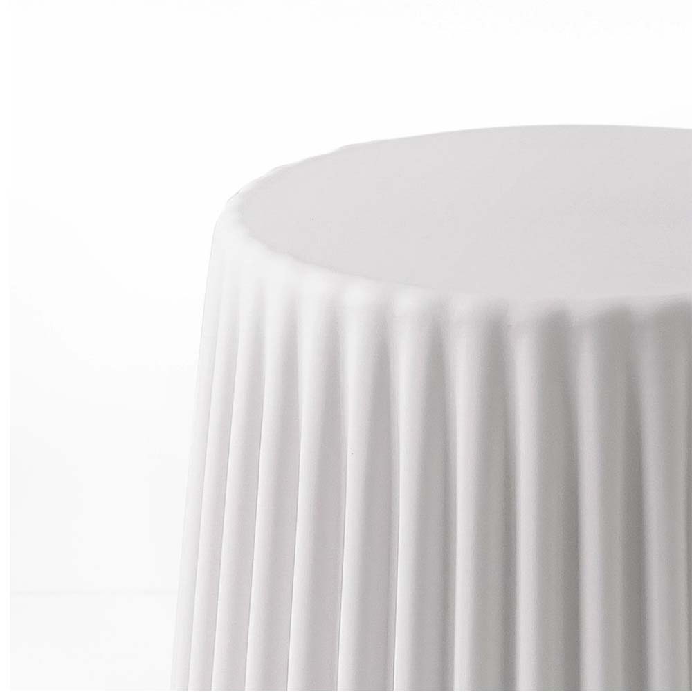 Cupcake Bar Stools Set of 2 Plastic Foot Stool White