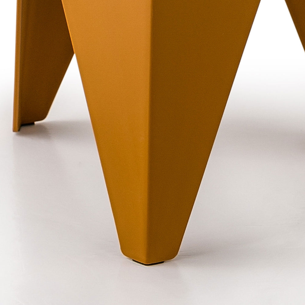 Puzzle 4PC Stackable Bar Stools Yellow
