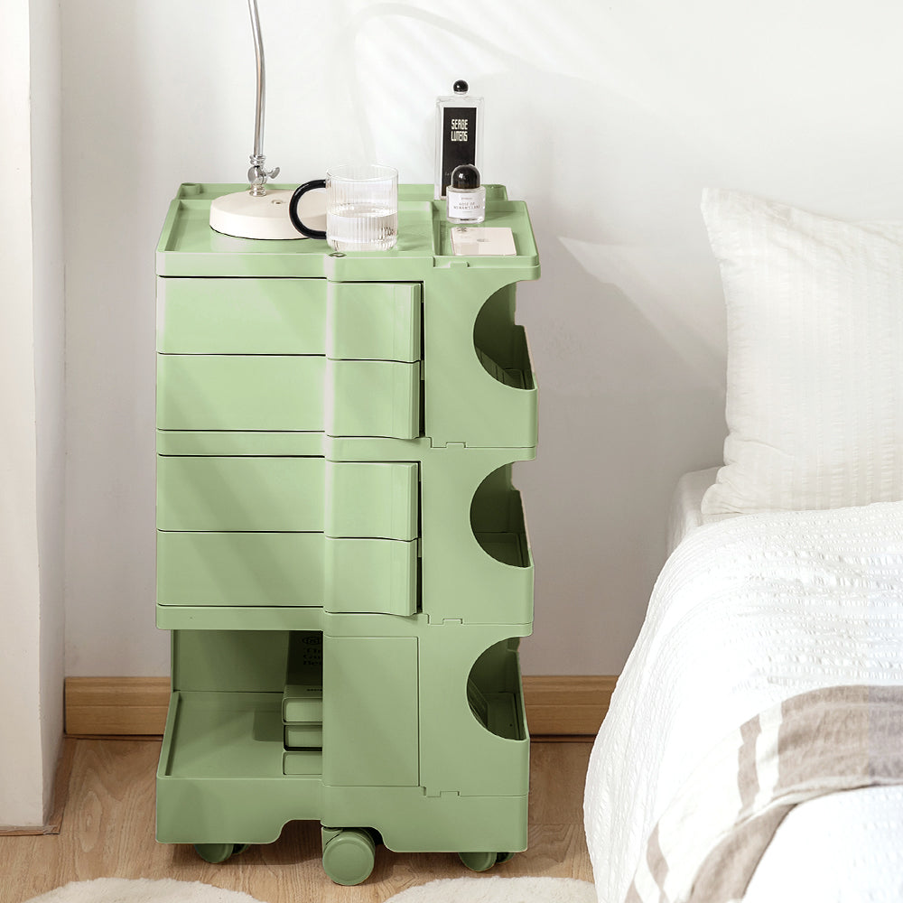 Boby Replica 5-Tier Storage Trolley Bedside Table Green