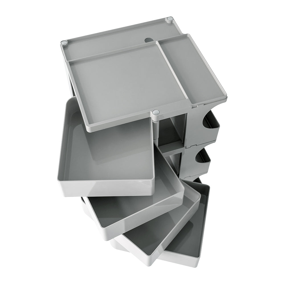 Boby Replica 5-Tier Storage Trolley Bedside Table Grey