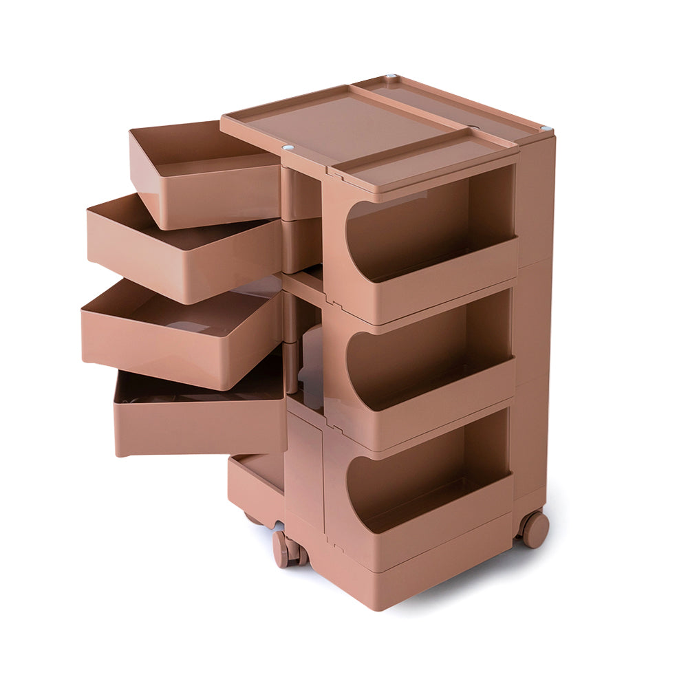 ArtissIn 5-Tier Storage Trolley Bedside Table Pink