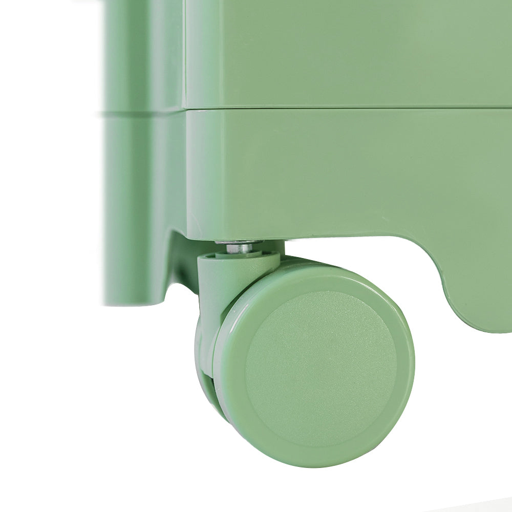 Boby 3-Tier Bedside Storage Trolley Green