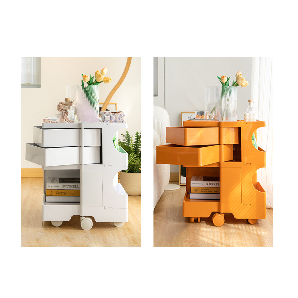 Boby 3-Tier Bedside Storage Trolley Green