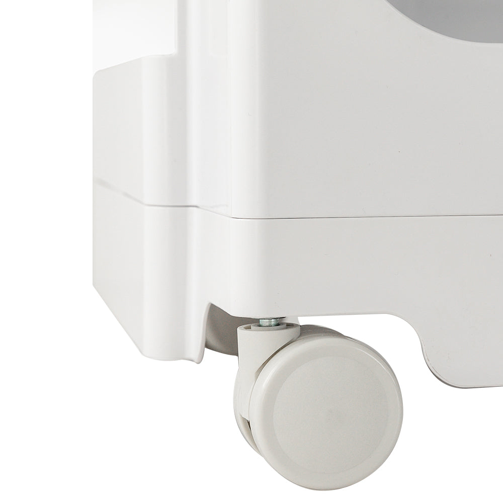 Boby Replica 3-Tier Bedside Storage Trolley White