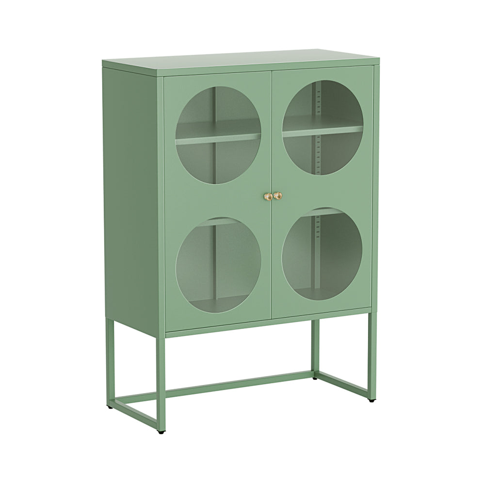 ELLA Green Buffet Sideboard Metal Cabinet